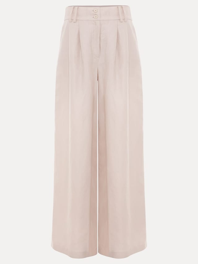 Phase Eight Phase Eight Women's Amble Linen Trouser in Light Beige - 2