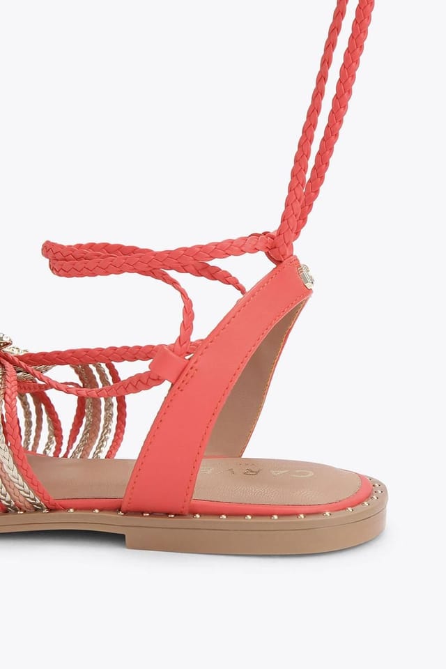 Carvela Carvela Women's 'Marina Flat Tie Sandal' Sandals in Orange - 3