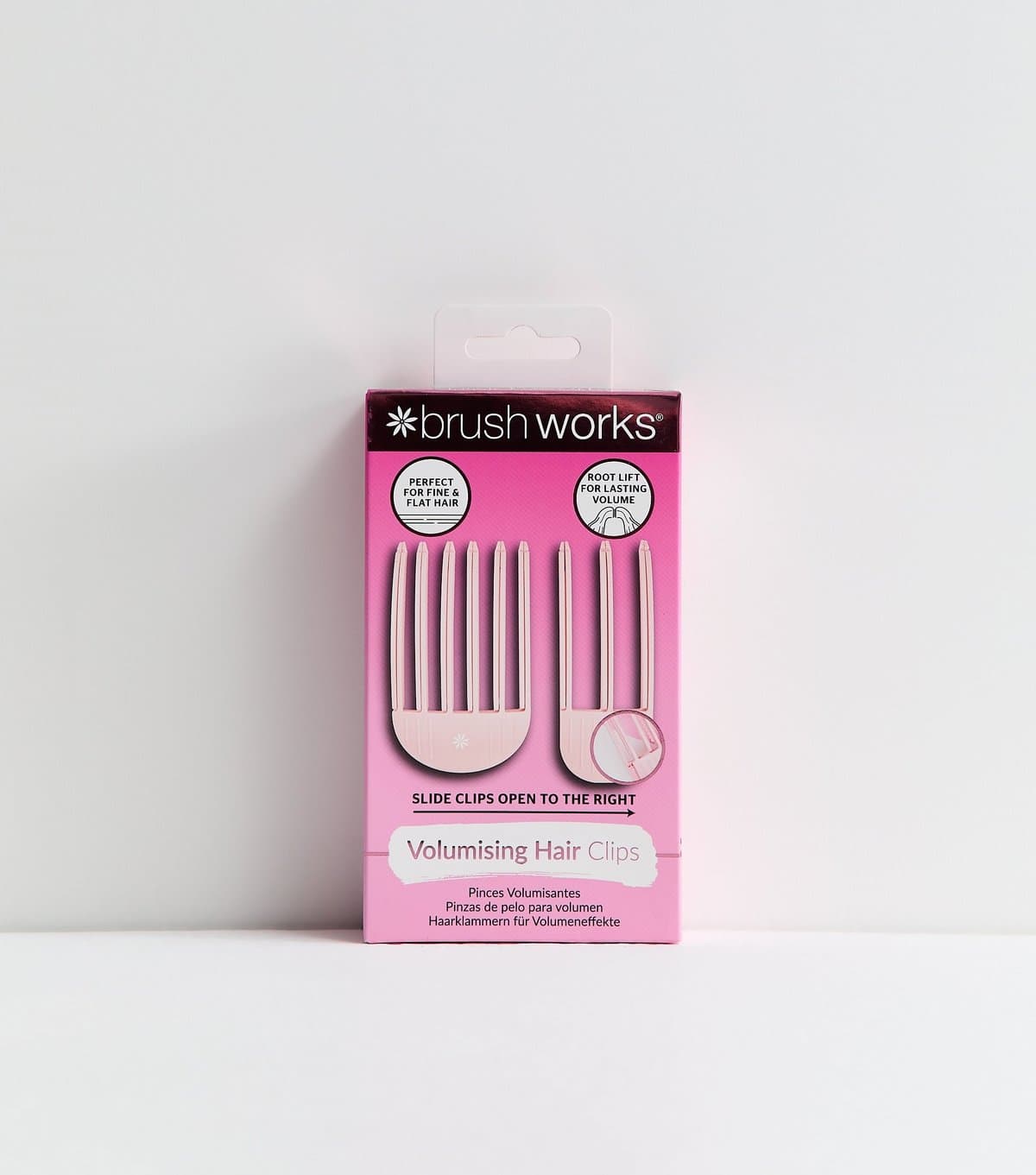 Brushworks Pink Volumising Hair Clips Brushworks New Look