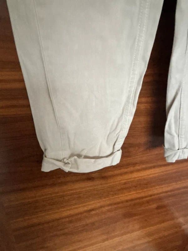 Bershka Cream cargo trousers