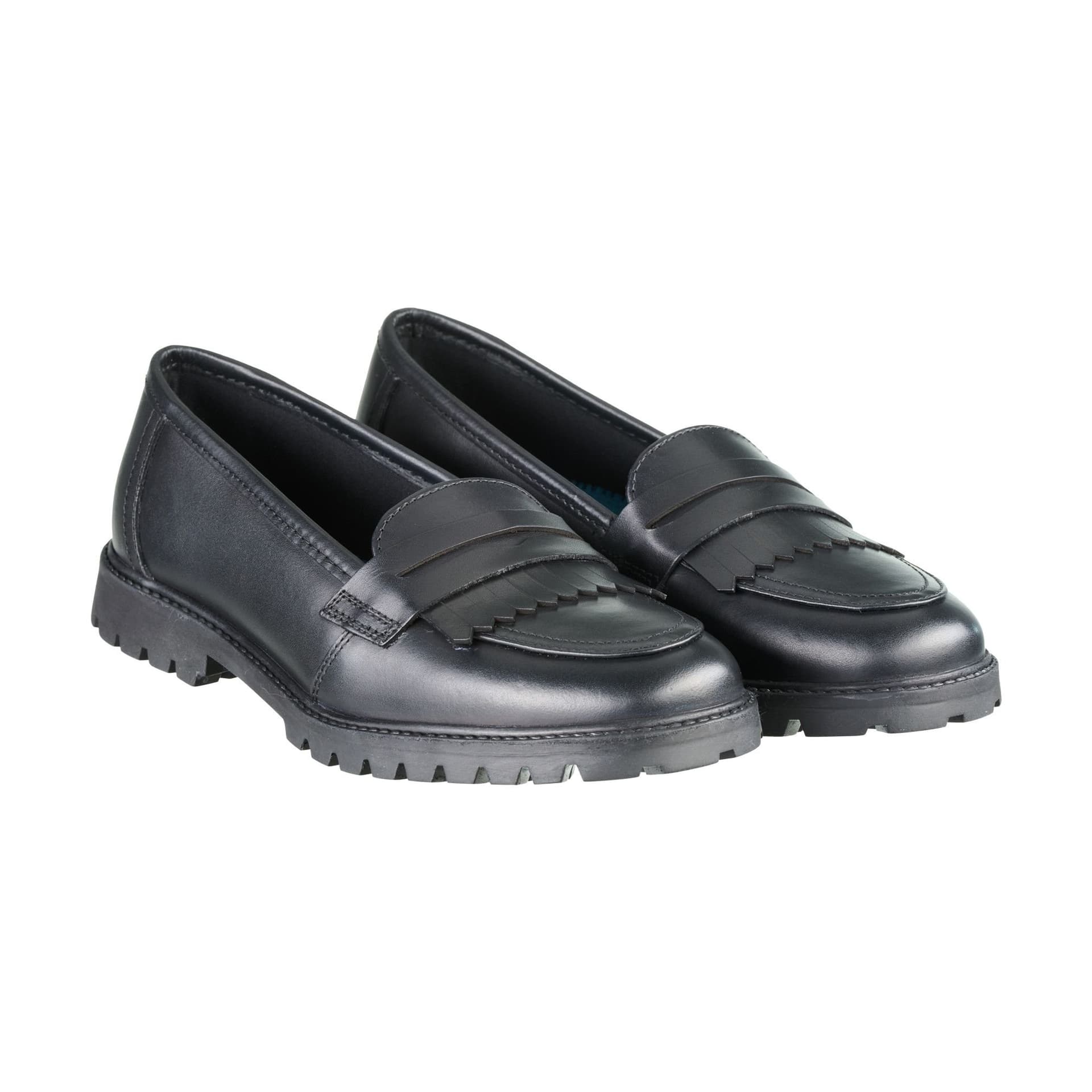 Term Footwear Term Footwear Women's Willow Black Leather Trend Loafer