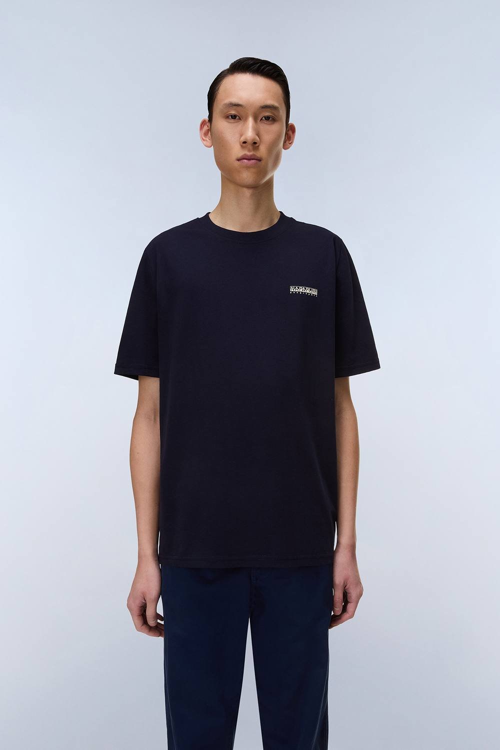 Napapijri Napapijri Men's S-Small Box Ss Ss T-Shirt Blu Marine in Blue - 2