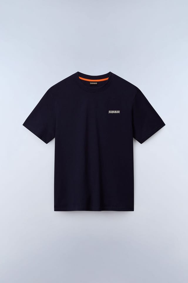 Napapijri Napapijri Men's S-Small Box Ss Ss T-Shirt Blu Marine in Blue - 3