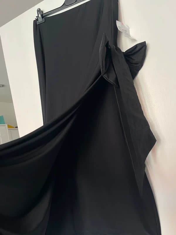 ASOS Design Black Skirt with satin Bow
