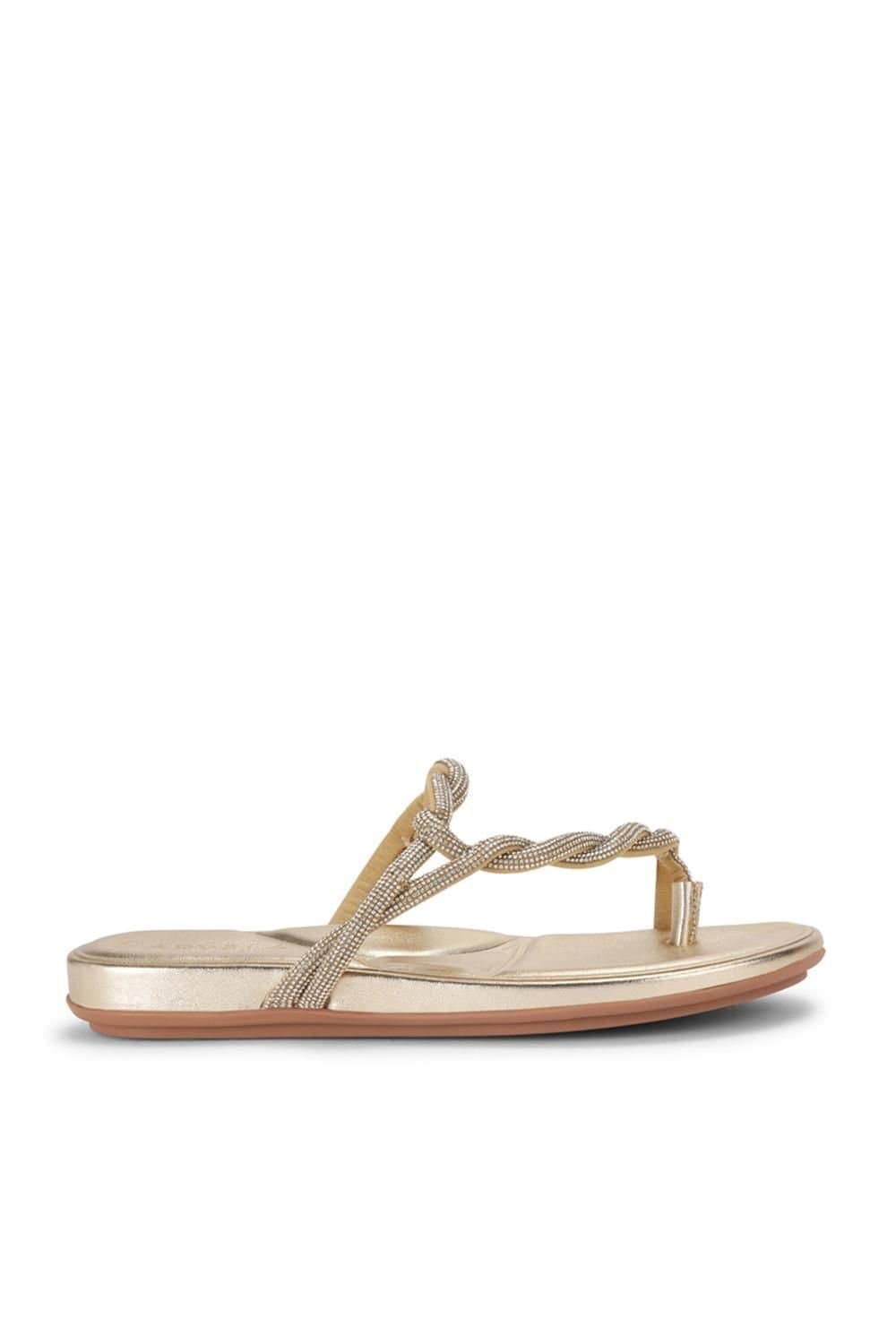 Carvela Carvela Women's 'Loopi Tt' Fabric Sandals in Gold
