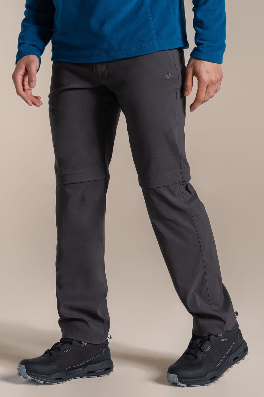 Craghoppers Craghoppers Men's Kiwi Pro III Convertible Water Repellent Anti-Insect Trouser in Dark Grey