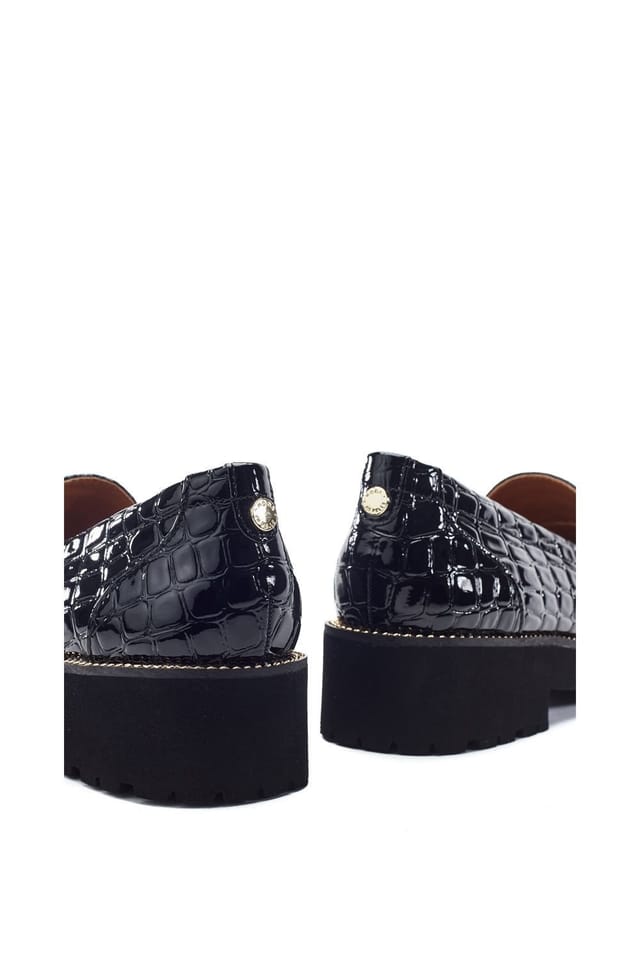 Moda In Pelle Moda In Pelle Women's 'Egoma' Patent Mocc Croc Loafers in Black - 3