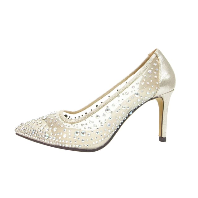 Lunar Lunar Women's Argo Mesh Court Shoes in Gold - 2