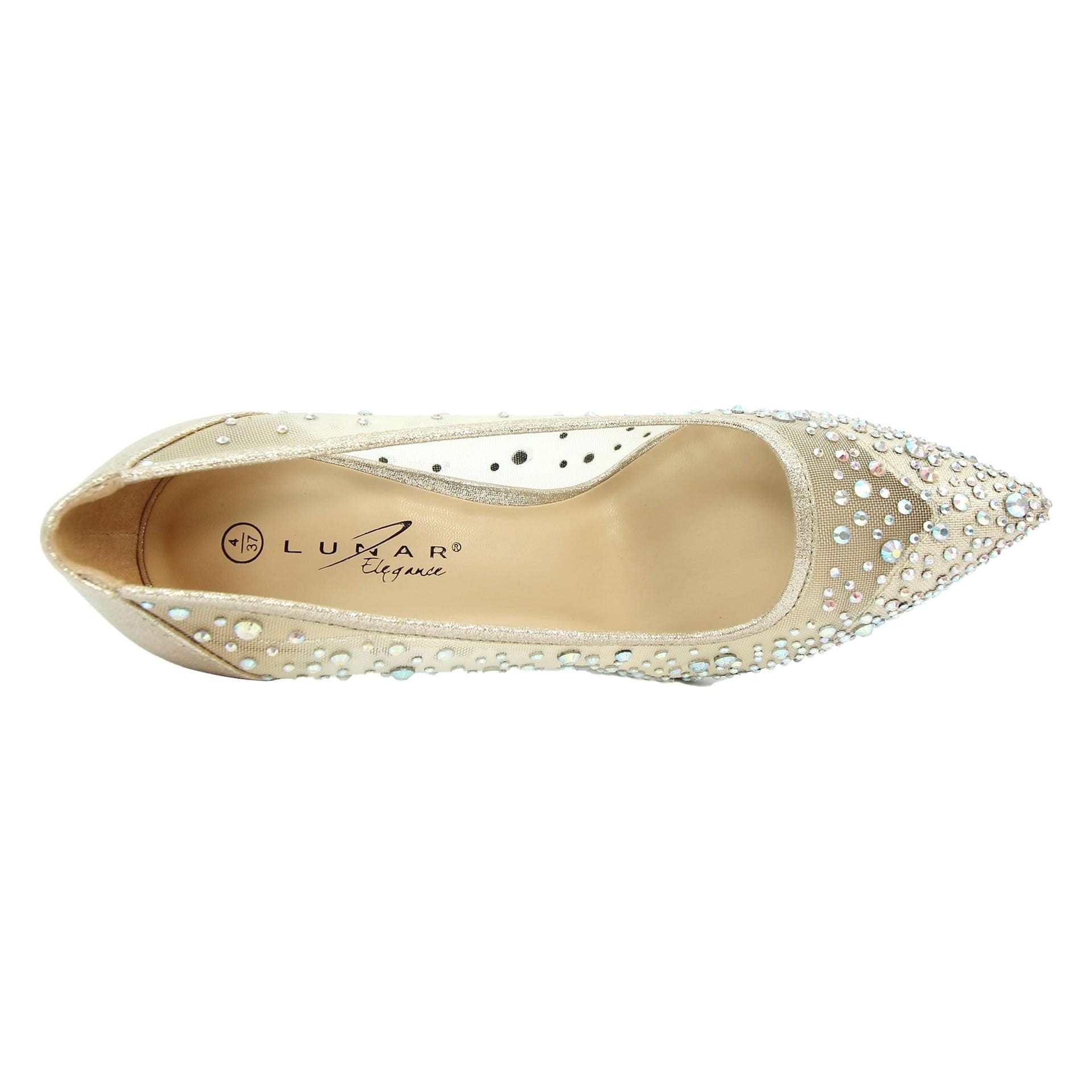 Lunar Lunar Women's Argo Mesh Court Shoes in Gold - 4
