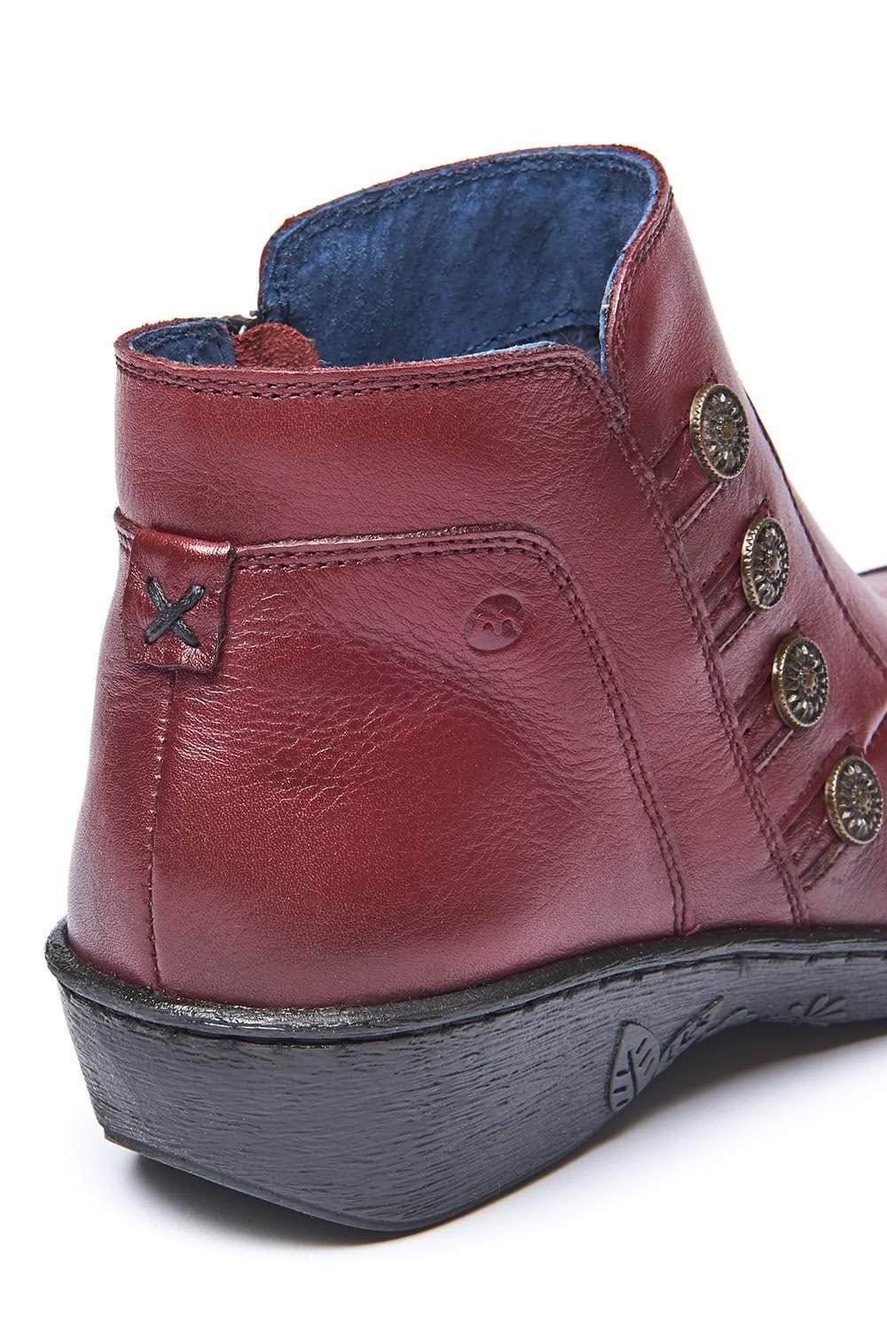 Moshulu Moshulu Women's 'Fruit Drop 2' Lightweight Ankle Boots in Dark Red - 4