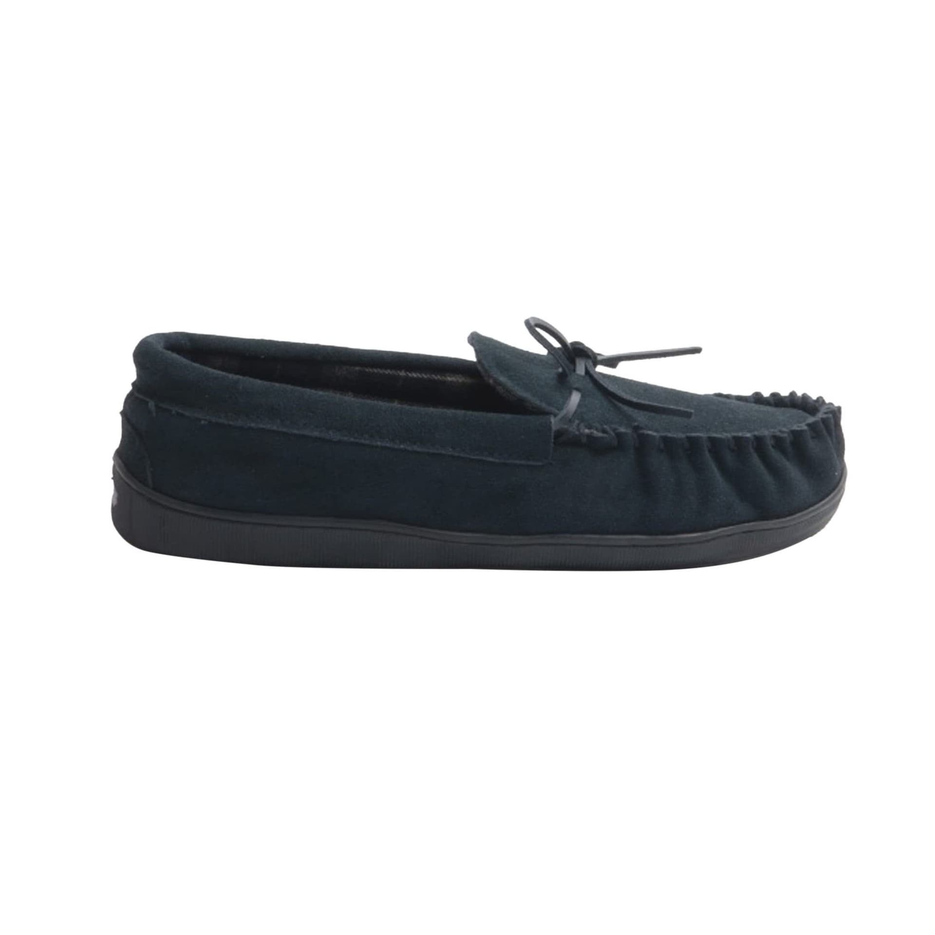 Mokkers Mokkers Men's Adie Suede Moccasin Slippers in Navy