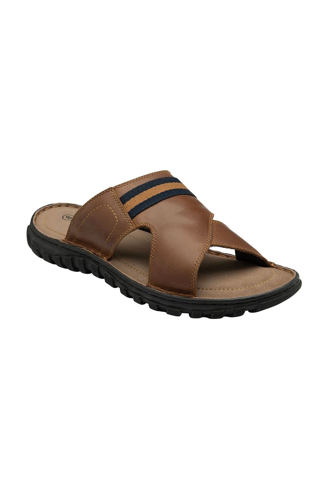 Lotus Lotus Men's Tan 'Bastion' Leather Mule Sandals