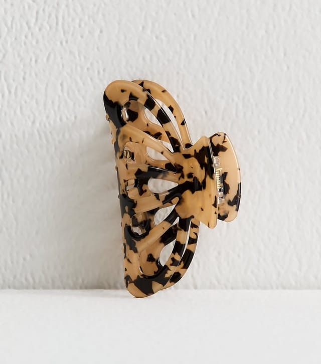 New Look Brown Tortoise Shell Cut Out Hair Claw New Look - 2