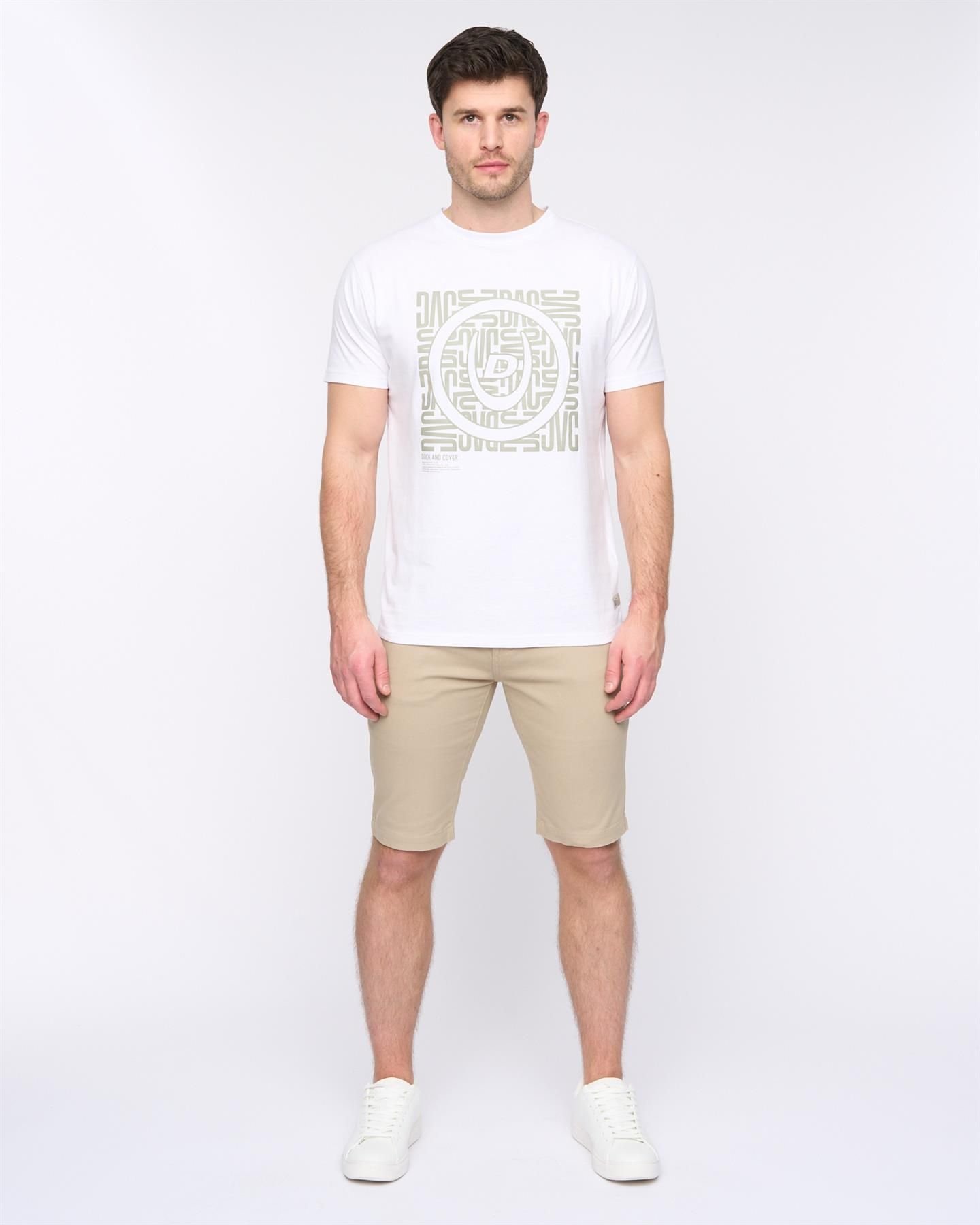 Duck&Cover Duck&Cover Men's Franztown Shorts in Stone - 4