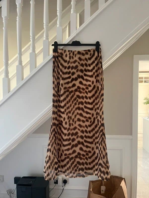 New Look New Look leopard / cheetah print maxi skirt