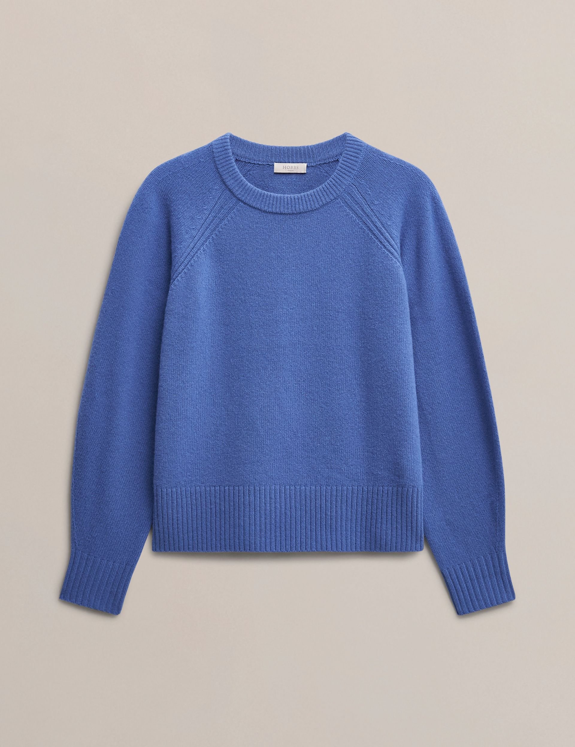 Hobbs London Hobbs London Women's Morgan Crew Neck Knitted Jumper in Cobalt - 2