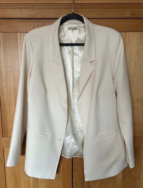 Damart Damart Cream Tailored Blazer - Size UK 18