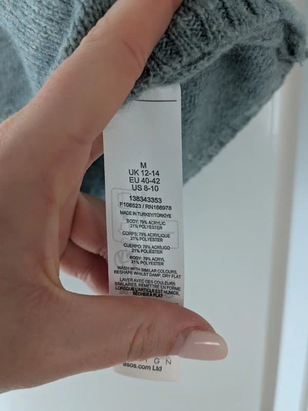 ASOS Design Asos grey knit vest