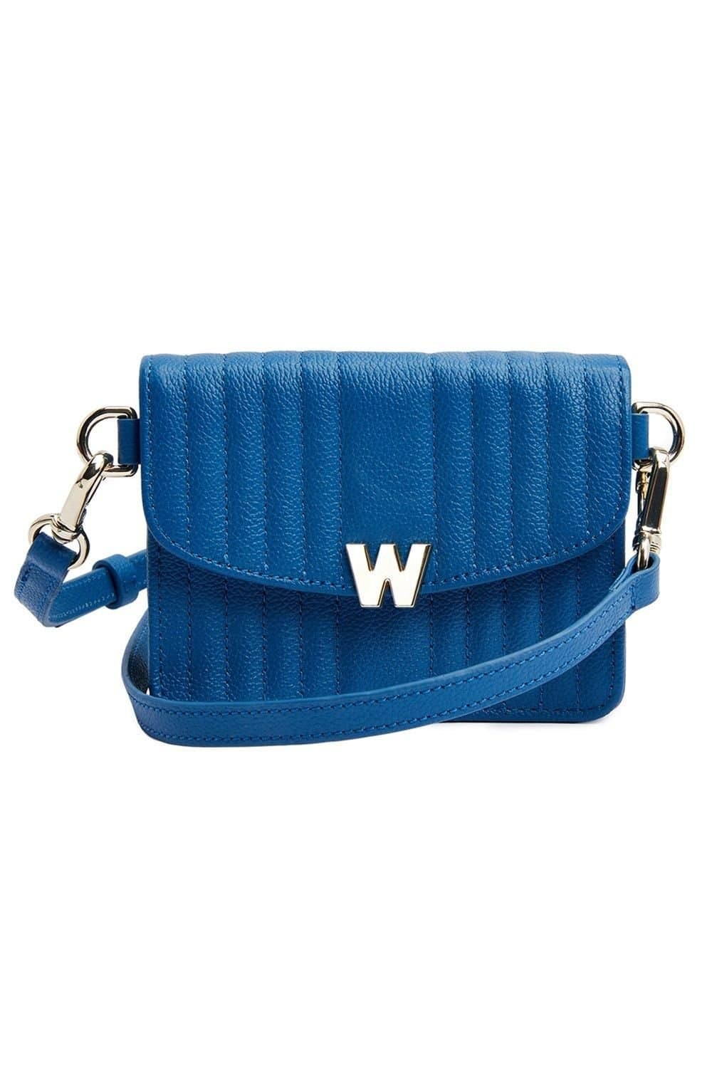 Wolf WOLF Women's Mimi Mini Bag with Wristlet & Lanyard in Mid Blue