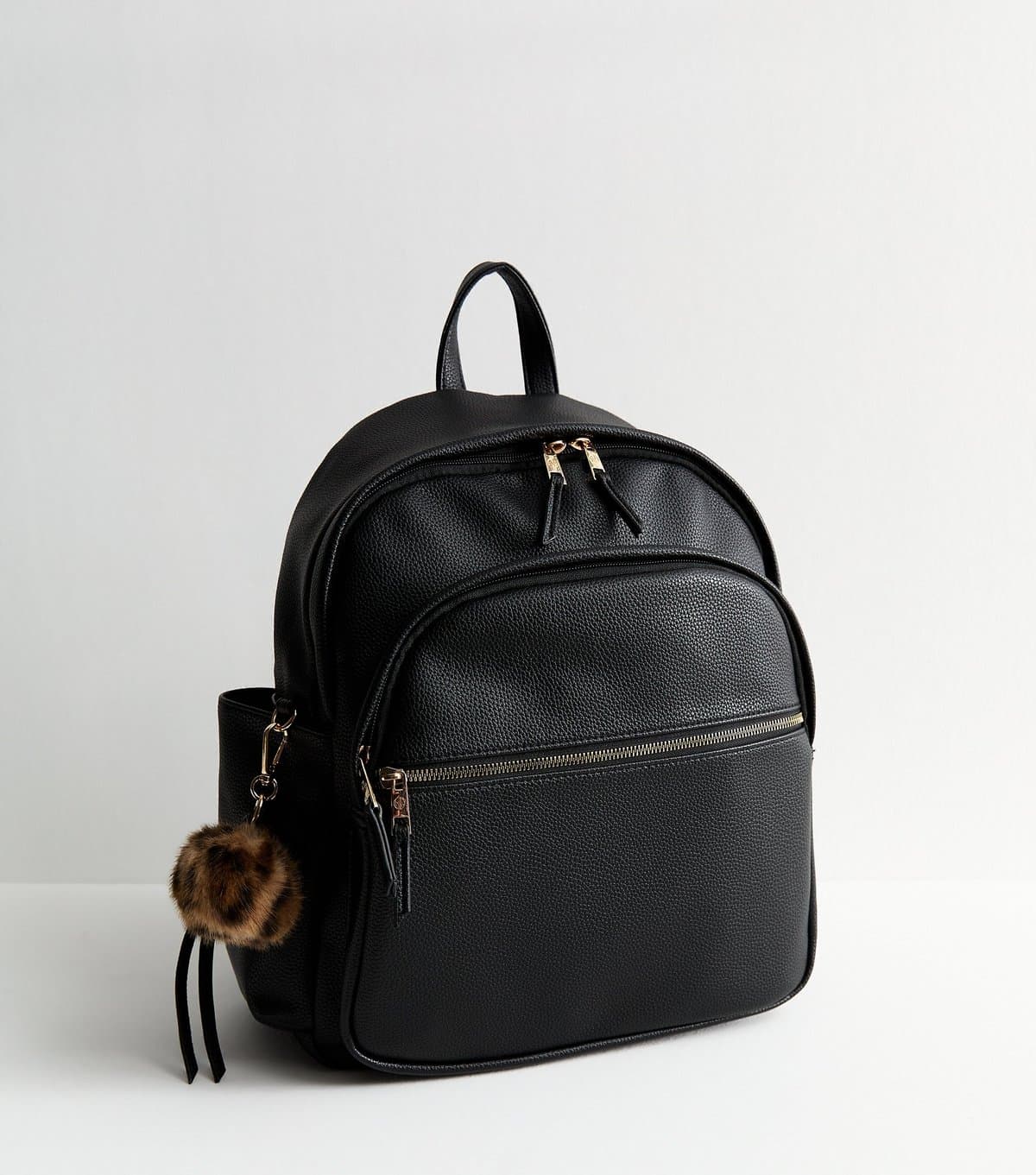 New Look New Look Black Faux Leather Backpack Vegan