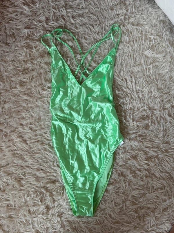 ASOS Metallic Green swinsuit