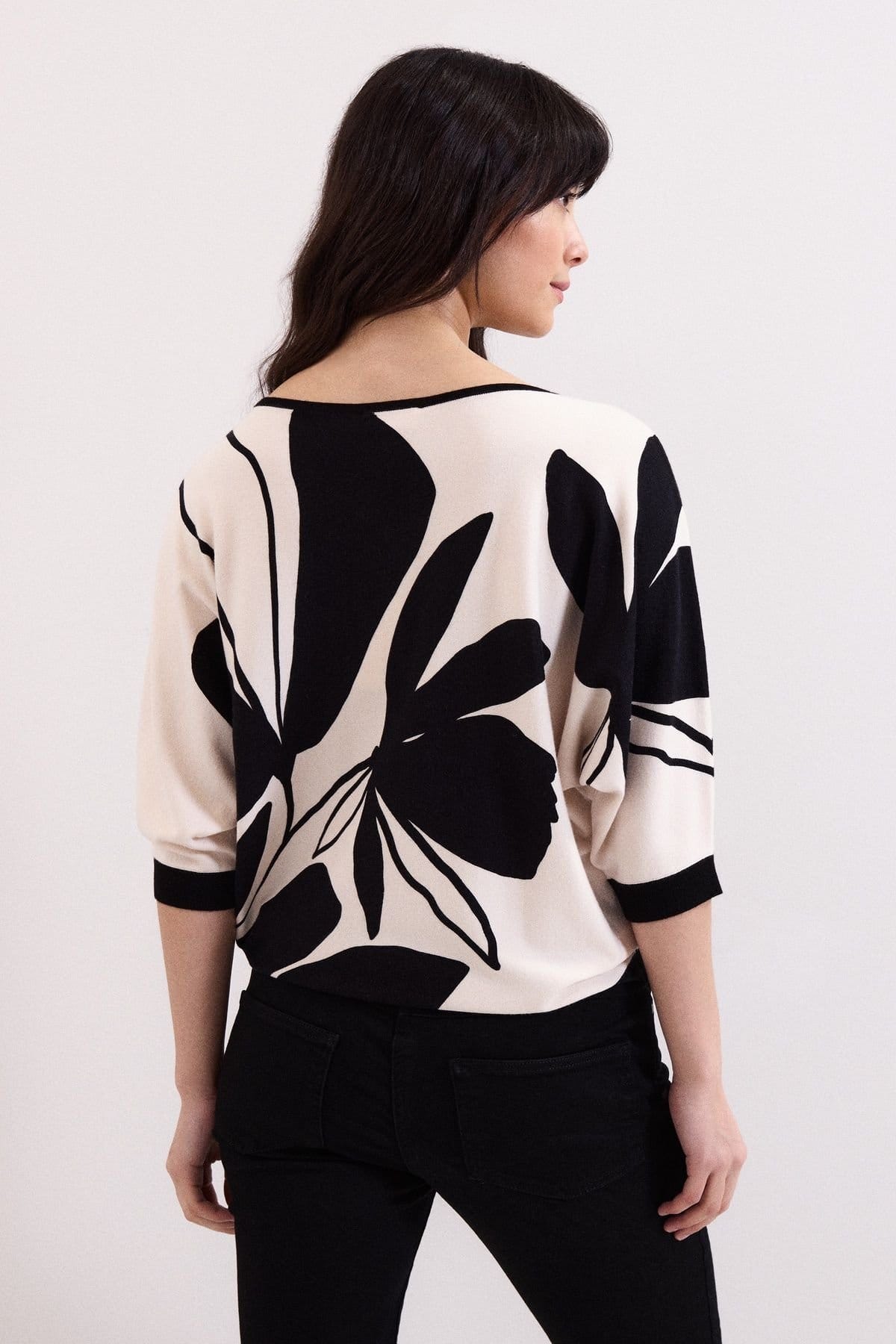 Phase Eight Phase Eight Women's Printed Round Neck Knit Faith Jumper - 3