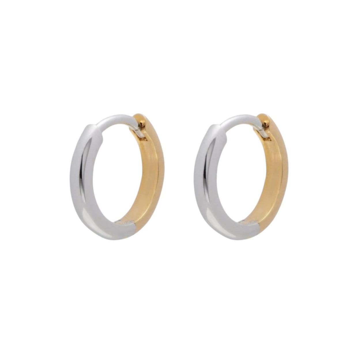 Gold Trip Gold Trip Women's Two Tone Huggie Hoops - 1