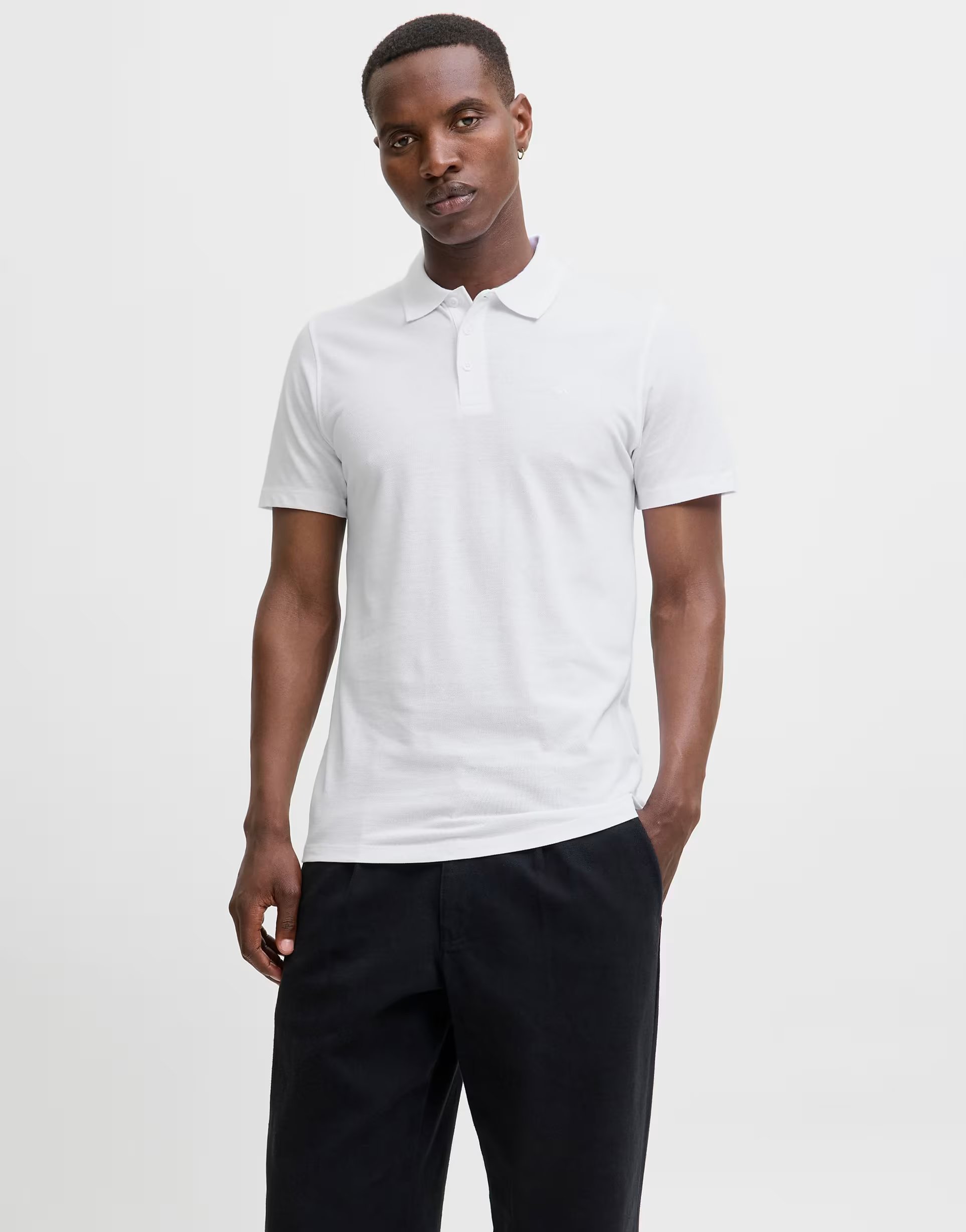 ASOS Jack & Jones Polo in white - 1