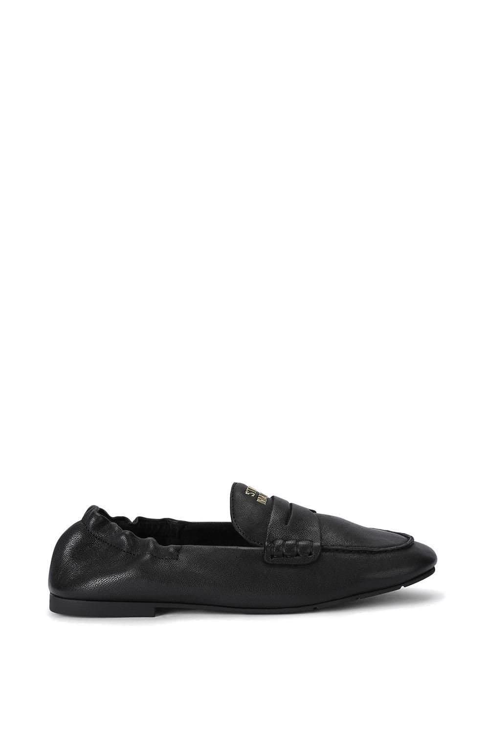 Steve Madden STEVE MADDEN Women's 'Newbury Black Leather' Leather Flats