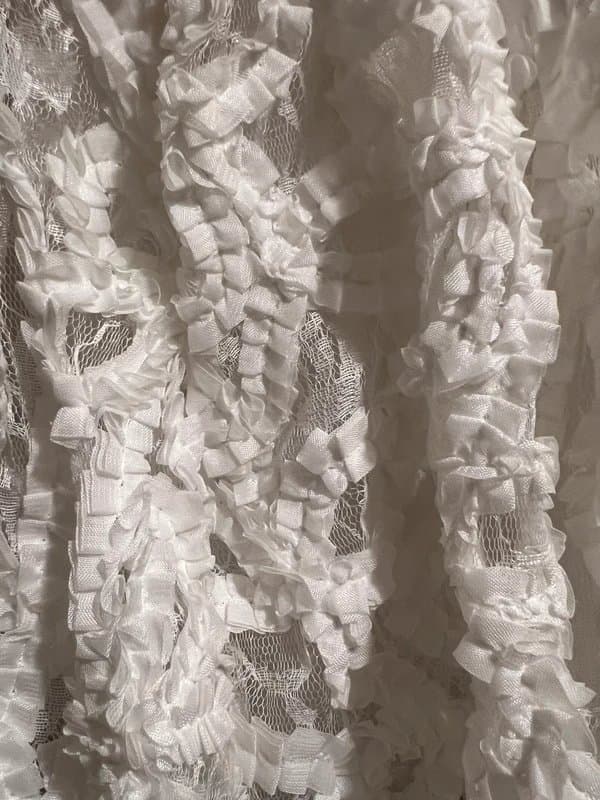 ASOS ASOS Luxe lace bardot playsuit in white size 10