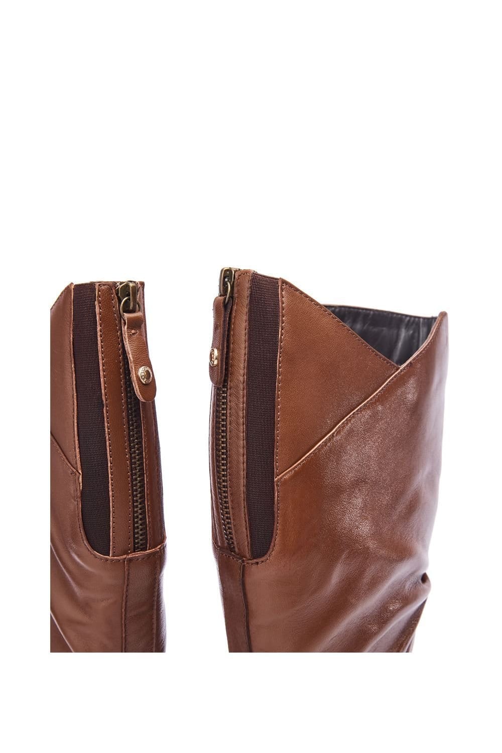 Moda In Pelle Moda In Pelle Women's 'Soleene' Leather Heeled Boots in Tan - 4