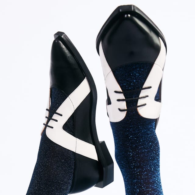 Embassy London Embassy London Women's Harlowe - Black & White - 2
