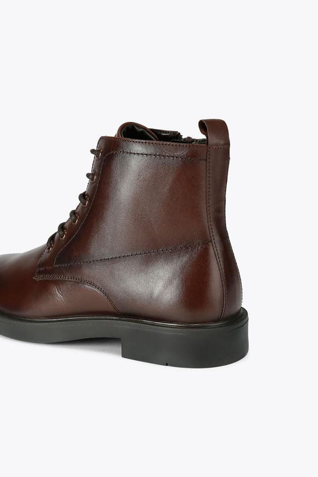 KG Kurt Geiger KG Kurt Geiger Men's 'Douglas Lace' Leather Boots in Brown - 3
