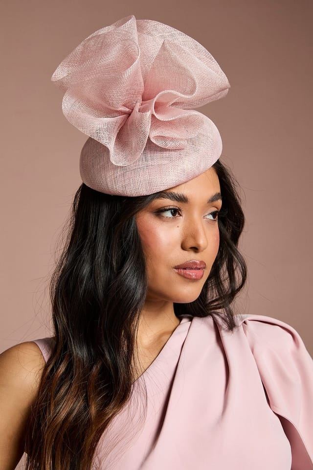 Coast Coast Women's Lisa Tan Ruffle Detail Fascinator in Blush - 2