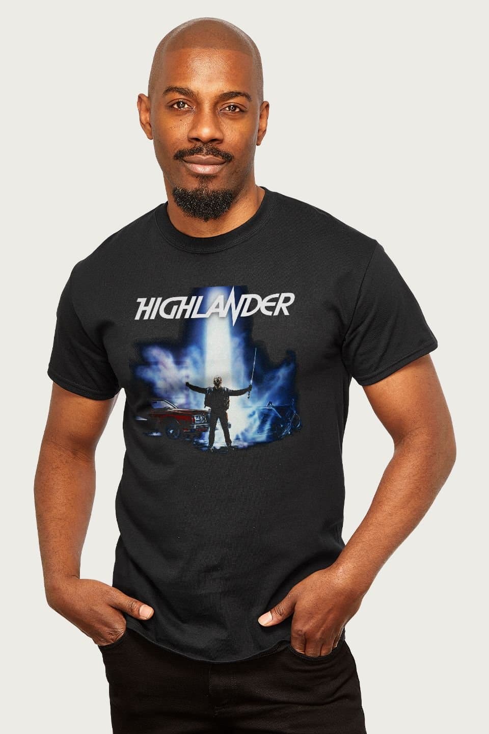 Highlander Highlander Men's 1986 Everyday Heroes T-Shirt in Black