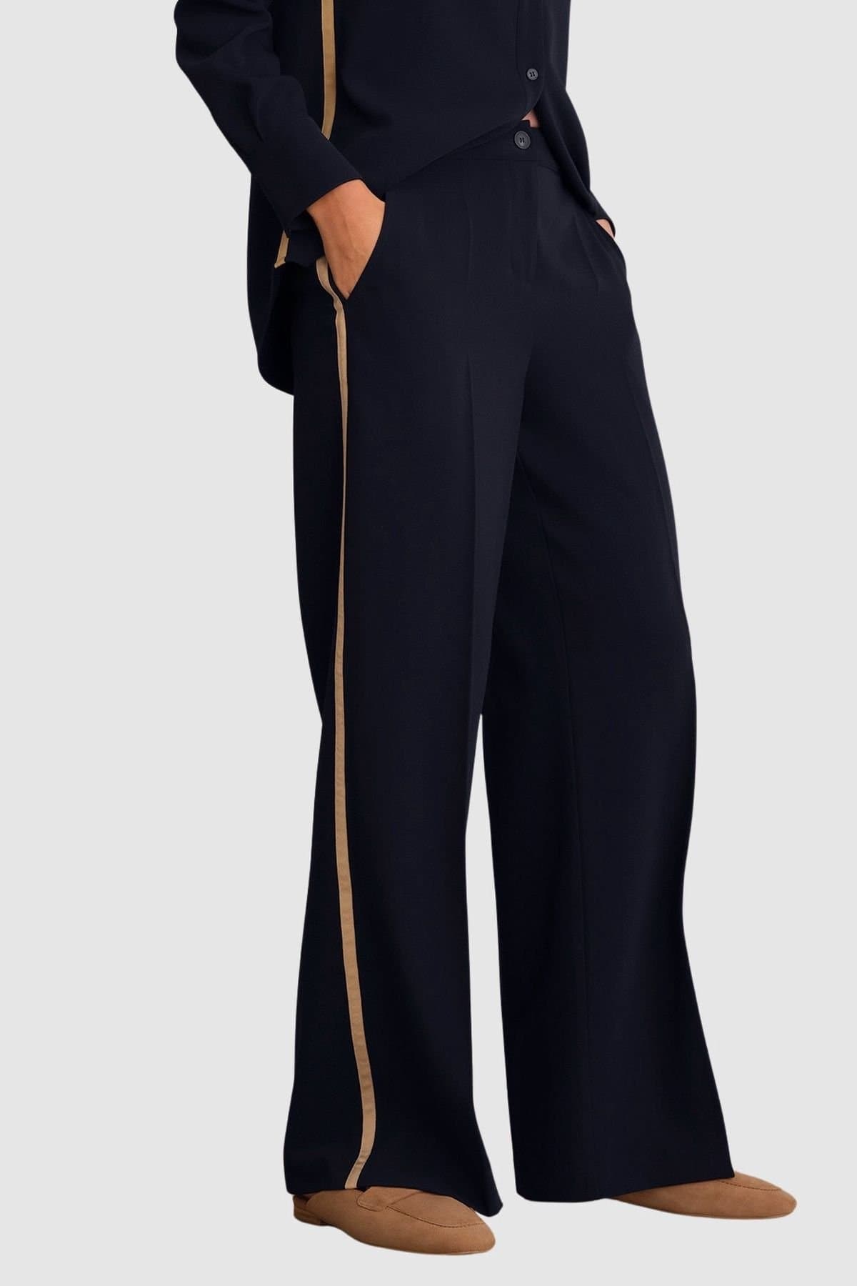 Hobbs London Hobbs London Women's Petite Hadley Trouser in Dark Navy
