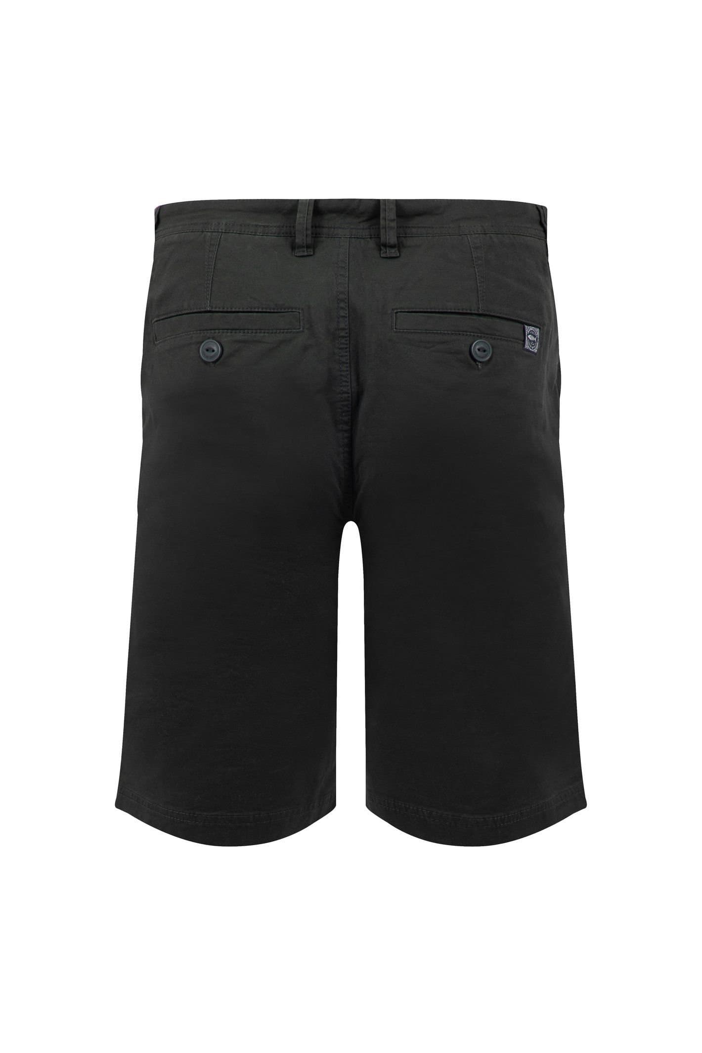 Weird Fish Weird Fish Men's Rayburn Cotton Flat Front Shorts in Jet Black