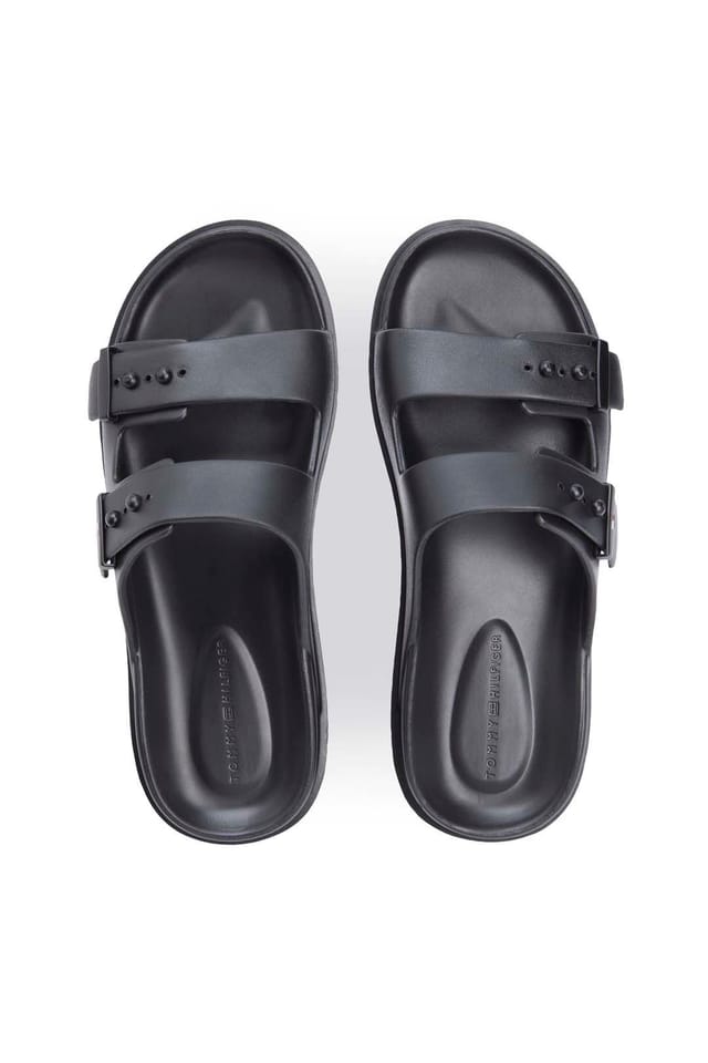 Tommy Hilfiger Tommy Hilfiger Men's Light Adjustable Pool Slider Black - 3