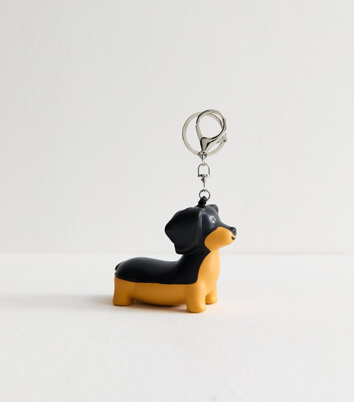 New Look Brown Sausage Dog Foam Stress Ball Keyring New Look