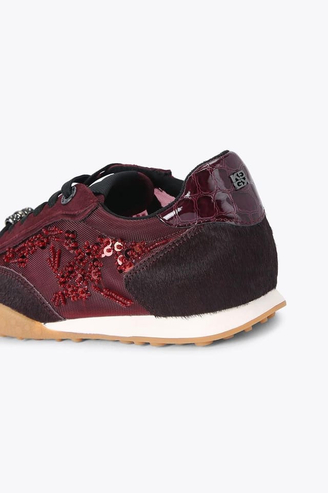 KG Kurt Geiger KG Kurt Geiger Women's 'Lavender Bead' Trainers in Wine - 3