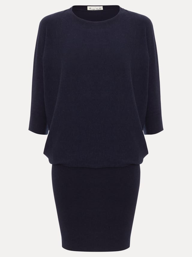 Phase Eight Phase Eight Women's Becca Batwing Knitted Dress in Dark Navy - 2