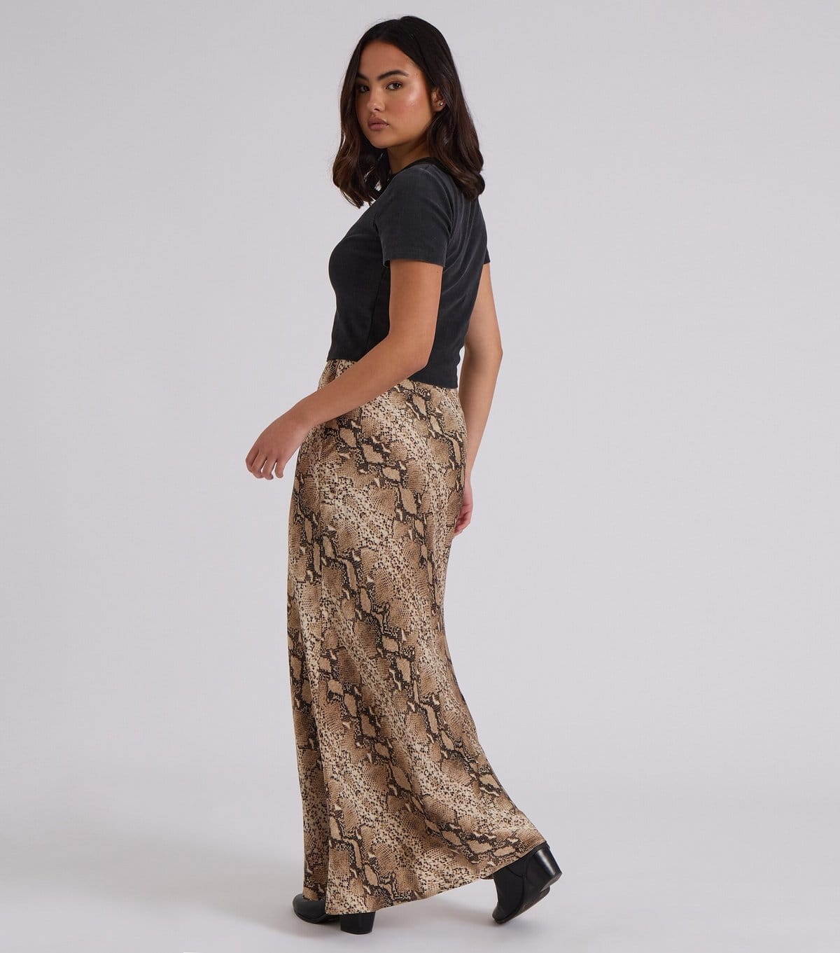 Urban Bliss Women's Snake Print Bias Cut Maxi Skirt Urban Bliss New Look - 4