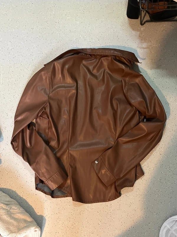 Bershka Brown leather jacket beshka
