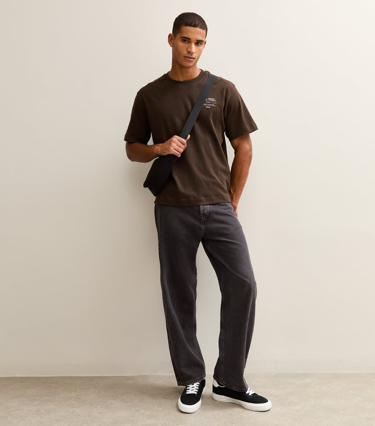 jack & jones Men's Black Straight Leg Jeans Jack & Jones New Look