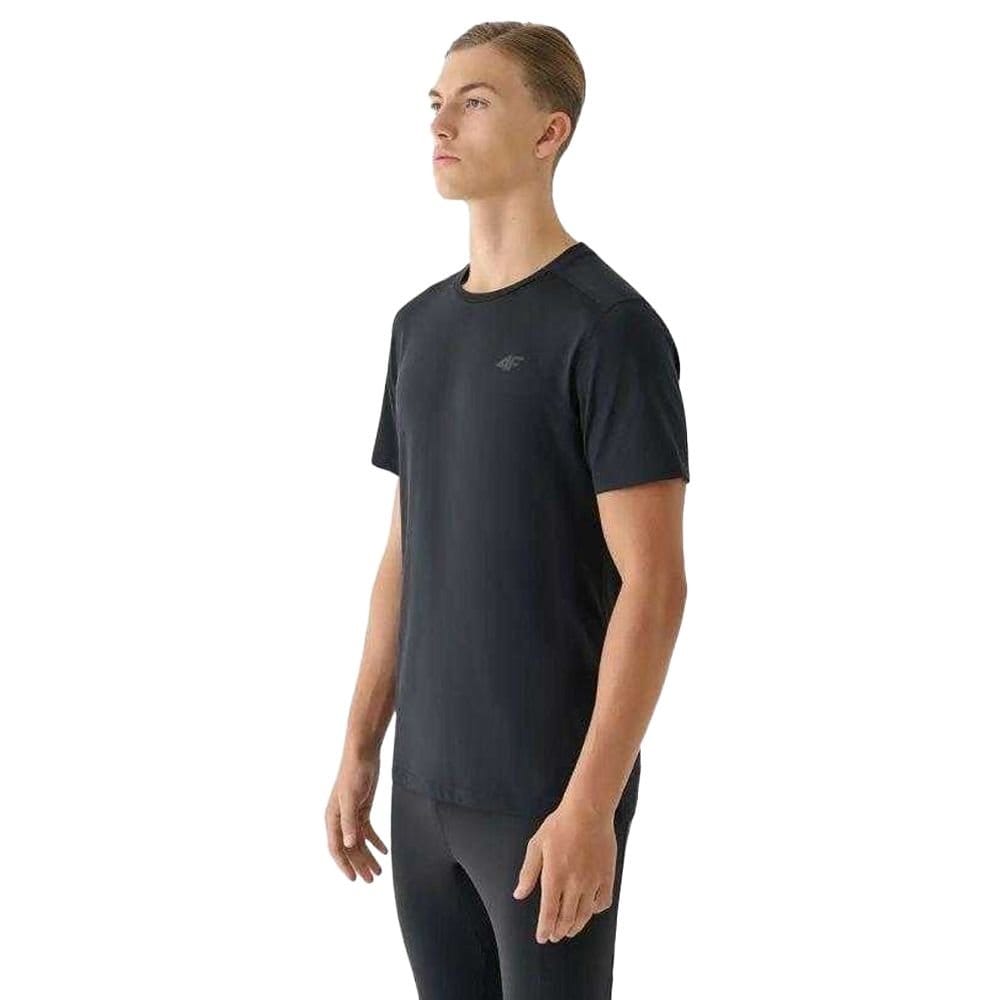 4F 4F Men's Logo T-Shirt in Black - 4