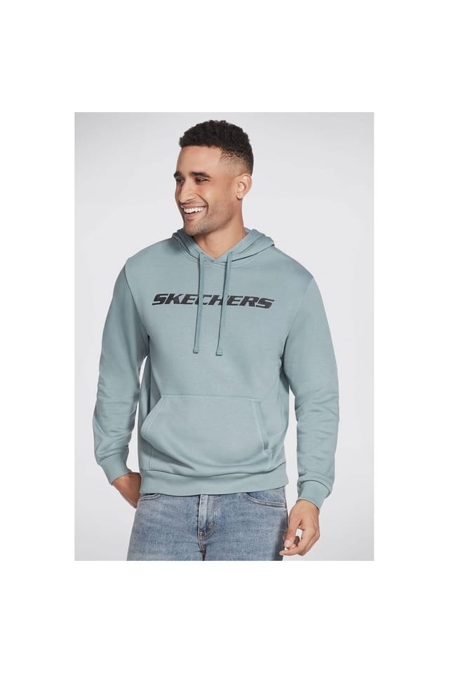 Skechers Skechers Men's Heritage Pullover Hoodie in Pale Blue - 3