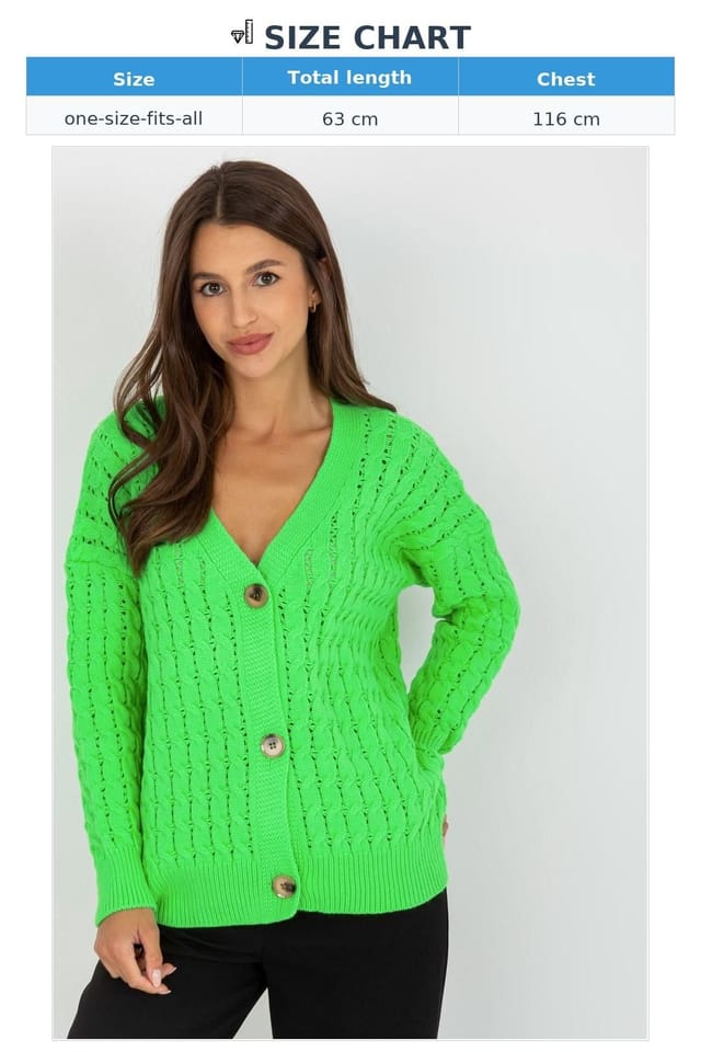 Love Lace Love Lace Women's Button Down Cardigan Sweater in Green - 3