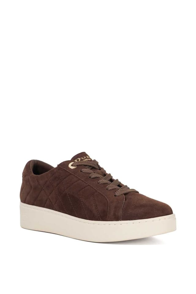 Dune London Dune London Women's 'Egent' Suede Trainers in Brown - 2