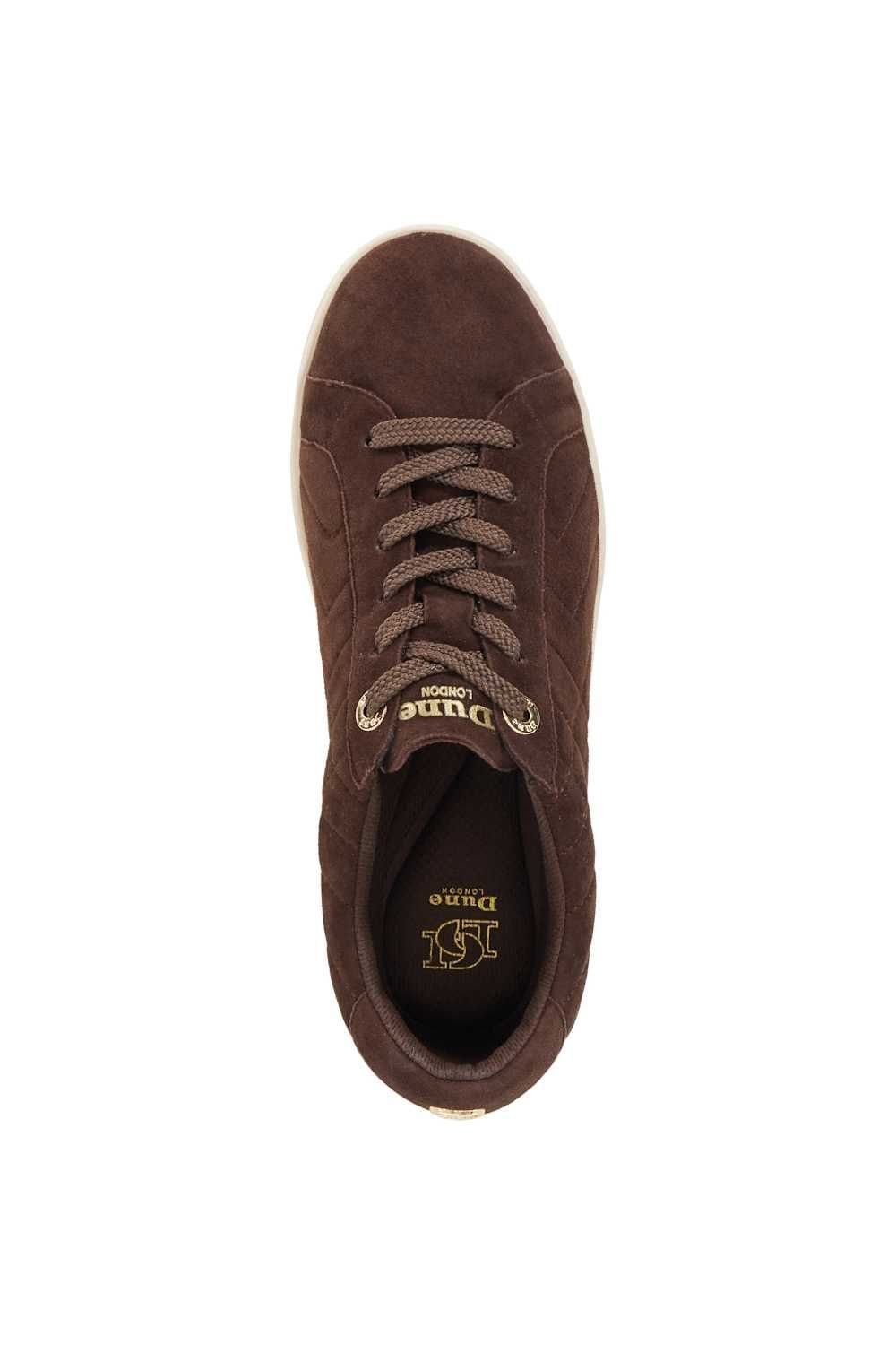 Dune London Dune London Women's 'Egent' Suede Trainers in Brown - 4