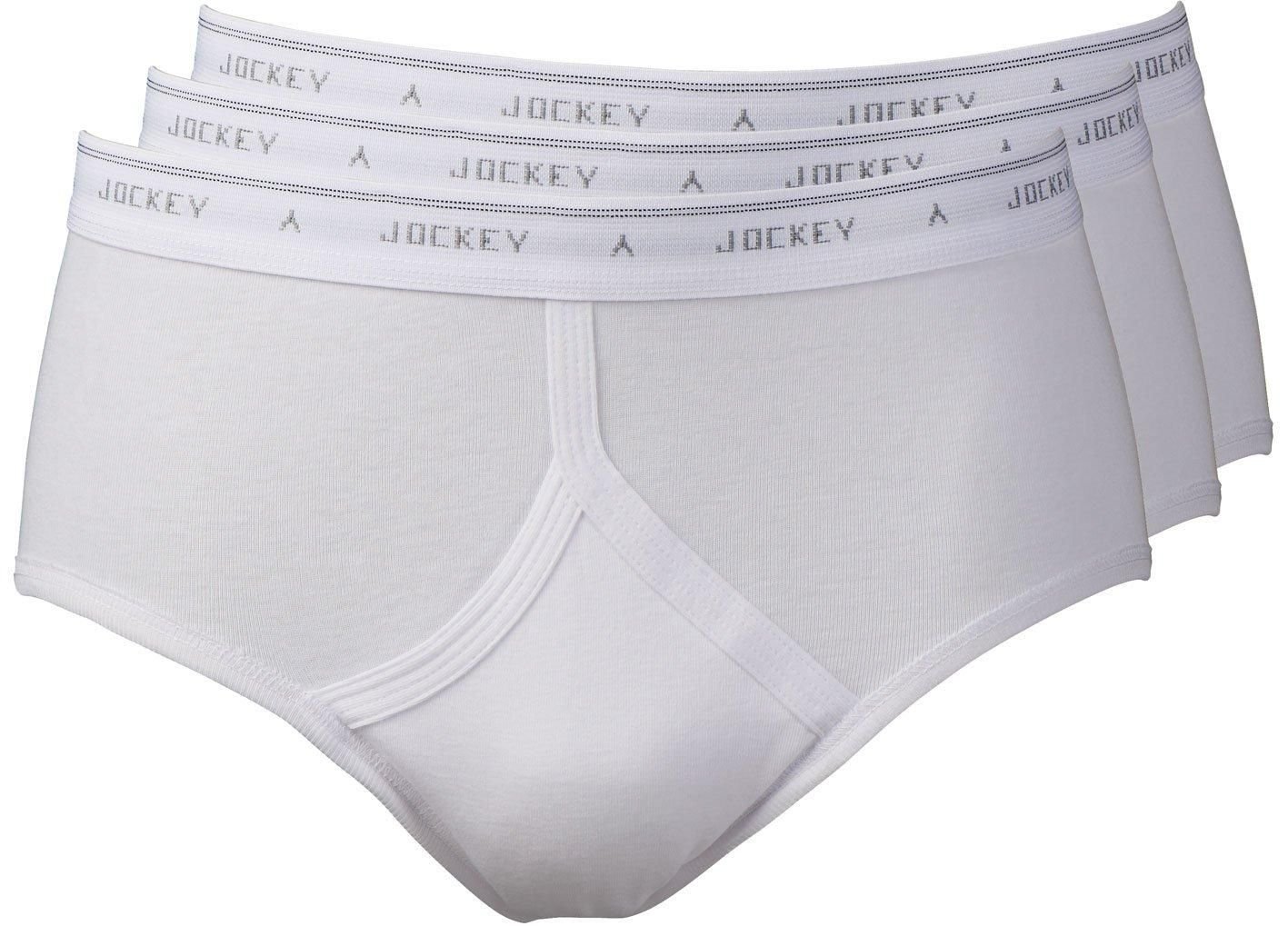 Jockey Jockey Men's Y-Front Briefs Pack Of 3 in White - 4